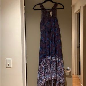 Free people crochet high to low dress